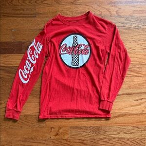Vintage Coca Cola women’s Long Sleeve Tee in Bold Red